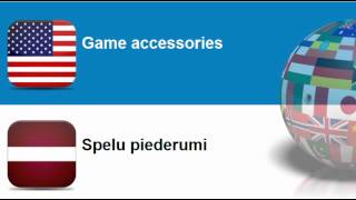 Learn Latvian vocabulary #Topic = Toys