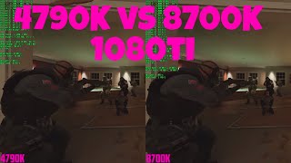 Rainbow Six: Siege Benchmark | 4790K (4.7Ghz) vs 8700K (5Ghz) | Ultra (1440p)