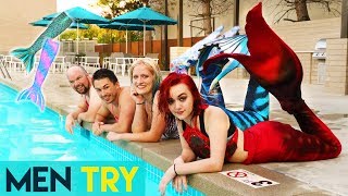 Men Try Being Mermaids For A Day
