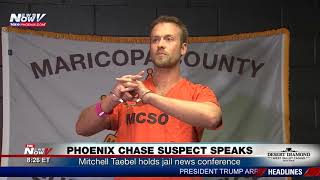 CHASE SUSPECT SPEAKS: Mitchell Taebel holds jail news conference (FNN)