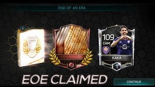 EOE PLAYER CLAIMED AND RICARDO KAKA RANKED IN FIFA MOBILE 18.