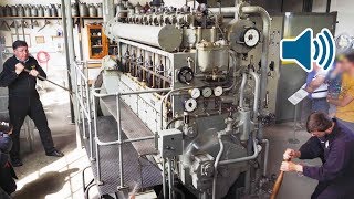 Start Up of a WW2 Submarine Diesel Engine of a German U-Boat ?