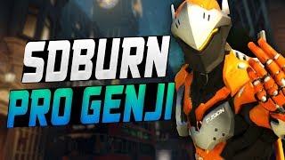 SDBURN INSANE GENJI! 6 DRAGONBLADES! [ OVERWATCH SEASON 8 TOP 500 ]