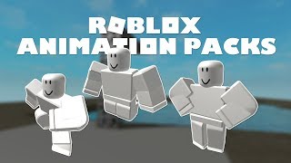 All R15 ROBLOX animation packs!