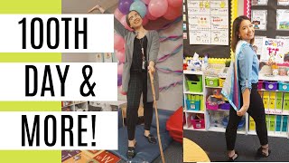 100th Day of School & MORE! | Teacher Vlog