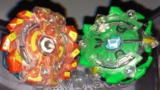 Diomedes D2 7 Meteor Xtreme vs Gaianon G2 7 Cross Orbit : Beyblade Burst Evolution