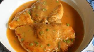 Chicken with Chipotle & Green Onion Gravy - Chicken Breast with Pan Gravy Recipe