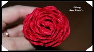 Бумажные цветы из гофрированной бумаги