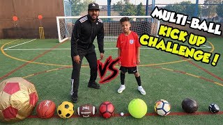 MULTI-BALL FOOTBALL CHALLENGE!! KICK UP EDITION!!