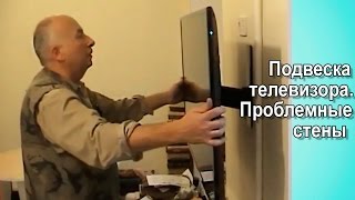 Как повесить телевизор. 0974288408 Настенное крепление Vogels, стены проблемные