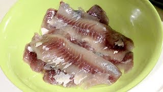 Как разделать карася на филе.