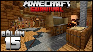 SANDIK ODASI ve MUTFAĞIM! (süper ötesi)┇Minecraft Survival ▹Bölüm 15