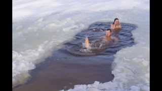 Первая прорубь, Гидропарк, закаливание (26.01.2014)