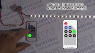 Mini LED Dimmer With RF Remote for 5-24VDC LED Lights - EcolocityLED.com