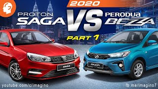 Perodua Bezza vs Proton Saga 2020 - Part 1