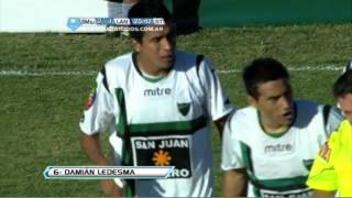 Gol de Ledesma. San Martín 2 Lanús 1. Fecha 15. Torneo Final 2013. FPT