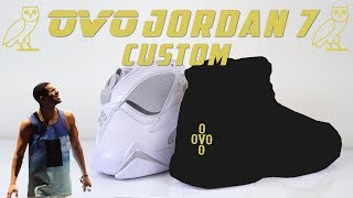 Drake OVO Custom Jordan made from Pure Money 7's