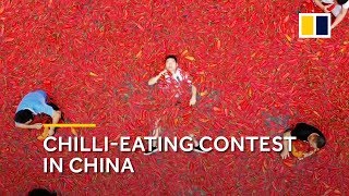 Gut-busting chilli-eating contest in China