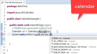 76. calendar class in java