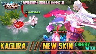 NEW SKIN Kagura Cherry Witch Gameplay | Must Have This DOPE Skin - Mobile Legends Patch 2.16