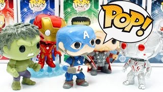펀코 팝 마블 어벤져스 피규어 에이지 오브 울트론 토르 캡틴 아메리카 아이언맨 헐크 Funko POP MARVEL Series Toy Unboxing & Review