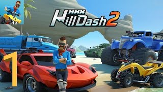 MMX Hill Dash 2 - Walkthrough Gameplay Part 1 - Levels 1-4 (Android)