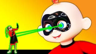 Incredibles 2 Baby Jack Jack Shrinks the Assistant with Elastigirl and PJ Masks