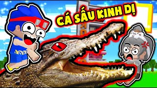 PHONG CẬN HÓA CÁ SẤU KHỔNG LỒ KINH DỊ ĐÁNG SỢ TRONG LÀNG HERO TEAM | TIÊU DIỆT TRẺ TRÂU MINI WORLD