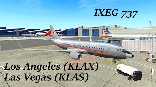 X-Plane 10 | Pilot Edge | B733 | KLAX-KLAS | AAL1058