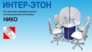 Ингаляционная установка НИКО  – 4-х местная компрессорная ингаляционная установка