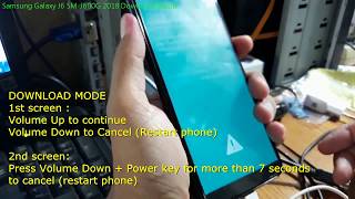 Samsung Galaxy J6 SM-J600G 2018 Download Mode