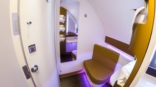 TG930 BKK-CDG Thai Airways First Class A380 Bangkok to Paris 4K