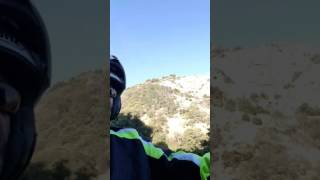 1981 Honda Silverwing destroys Sequoia National Park road to Big Tree Museum.