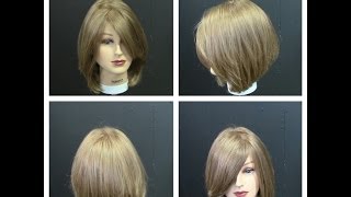 Women's Medium Length Haircut Tutorial with Face Frame