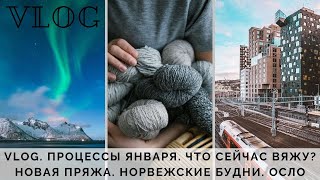 VLOG 26 | ПРОЦЕССЫ ЯНВАРЯ | ЧТО СЕЙЧАС ВЯЖУ | НОВАЯ ПРЯЖА | НОРВЕЖСКИЕ БУДНИ | ОСЛО | ЗИМА В ГОРОДЕ