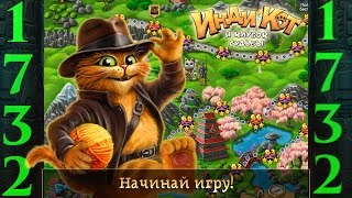 1732 уровень.  Прохождение игры Инди Кот.