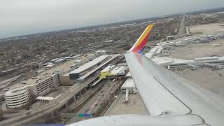 Southwest Boeing 737-800 takeoff Chicago Midway (MDW)