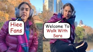 Sara Ali Khan FUNNIEST Video Giving Fans Tour Of Central Park In New York