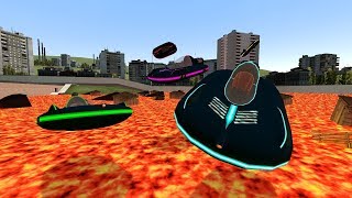 THE FLOOR IS LAVA HOVER CAR CHALLENGE!