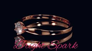Помолвочное кольцо из розового золота Kate 0,35 карата от Bright Spark