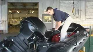 Rocke TV by Rocke Solid Marine - Dewatering the Evinrude 55 MFE Outboard Engine