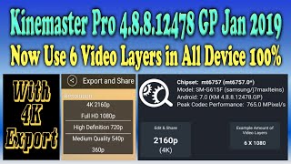 Kinemaster Now Support Up to 6 Video Layers, Update Jan 2019