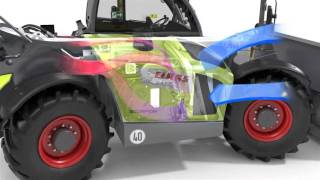 CLAAS SCORPION motorhűtés (animáció)