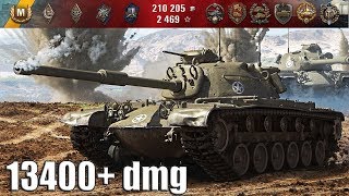 13400+ dmg M48A1 Patton  рекорд по урону World of Tanks лучший бой