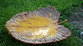 Как сделать фигурки для сада -- красивый лист