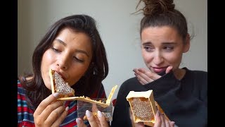 ASMR Mukbang (Mochi, Dragon Fruit + Honeycomb) ft. ASMRxBABEE