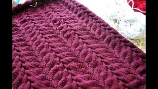 Мега крутой узор спицами МК--для кардигана МИКАДО