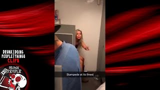 Girl Peeing in a Urinal | Drunk People Doing Things Clips