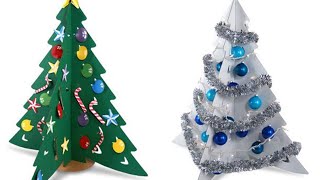 3d елка из бумаги Как сделать своими руками origami Поделки из бумаги Новогодние Идеи рукоделия