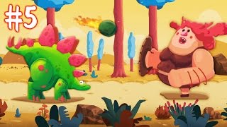 ДИНОЗАВРЫ ПРОТИВ ЛЮДЕЙ [5] Игровой мультик про динозавров для детей Игровое видео по игре Dino Bash